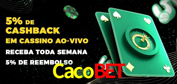 Promoções do cassino ao Vivo Cacobet